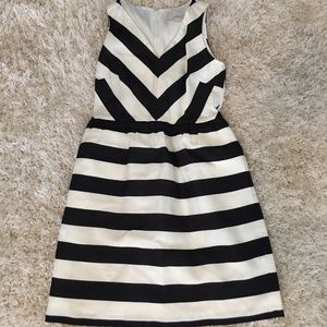 Black and White Loft Dress